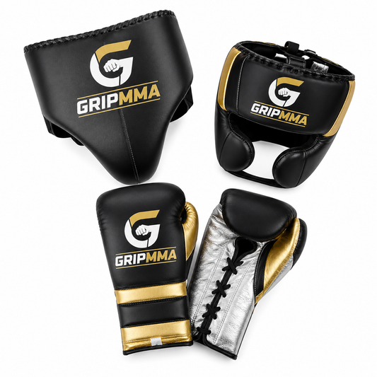 GripMMA Elite Boxing Set | Black / Grey / Gold