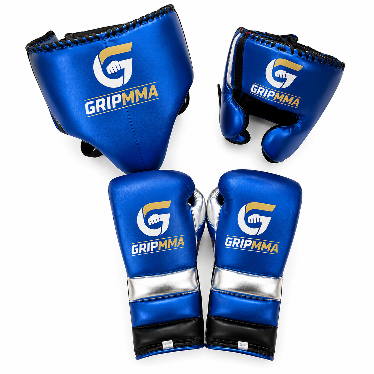 GripMMA Elite Boxing Set | Blue / Black / Silver