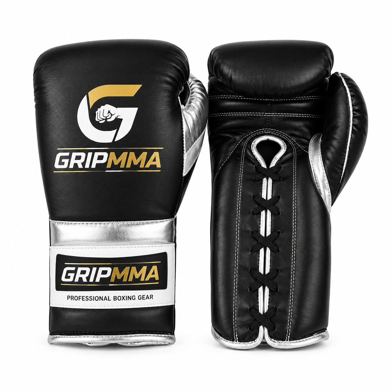 GripMMA Elite Lace-Up Boxing Gloves