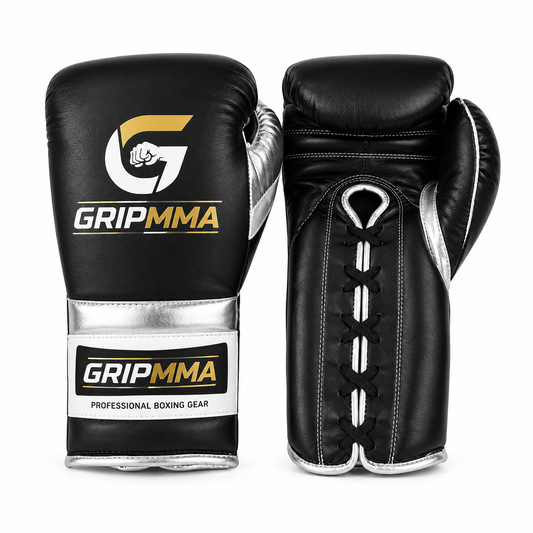 GripMMA Elite Lace-Up Boxing Gloves